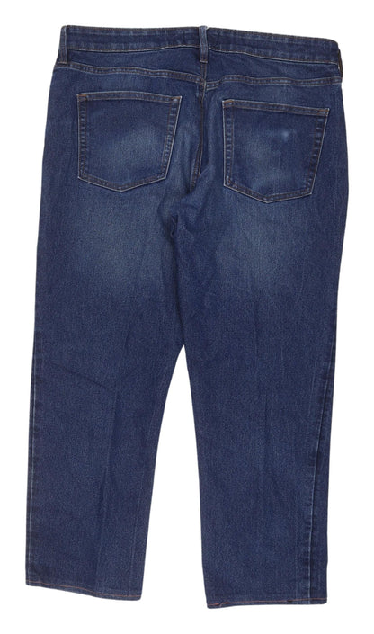 Matalan Men's Blue Straight Jeans, Size 36, Classic