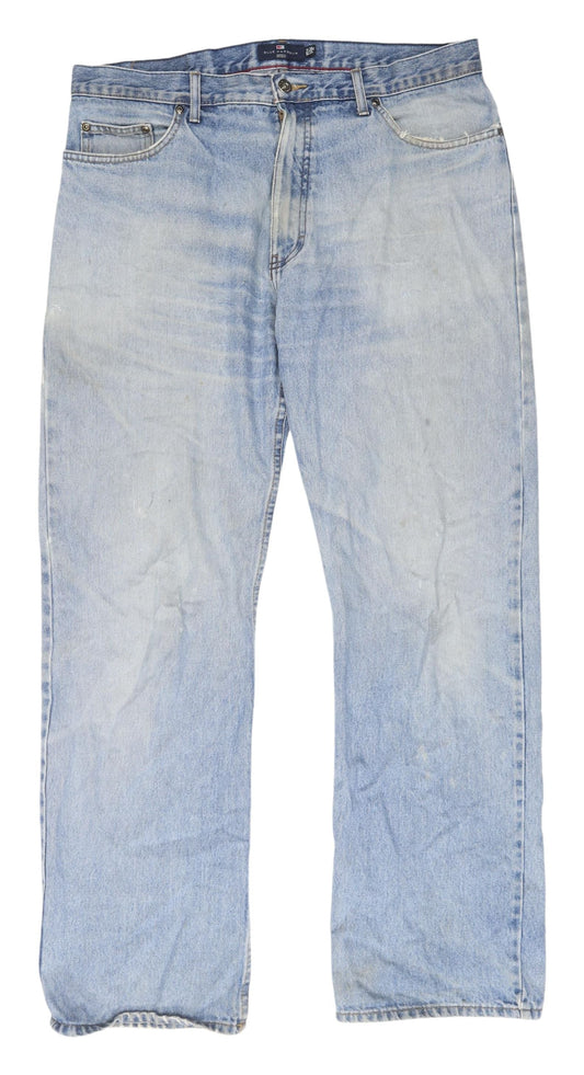 Marks and Spencer Men's Blue Straight Jeans, Size 36