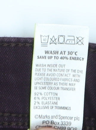 Womens UK Size 12 Marks and Spencer  Skinny Black Jeans