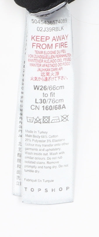 Topshop Women's Black Skinny Jeans 26