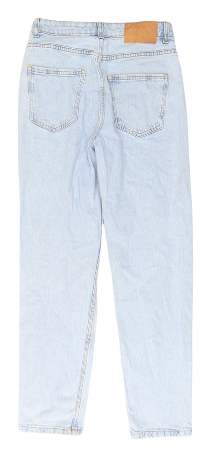 Zara Women's Light Blue Straight Jeans Size 8