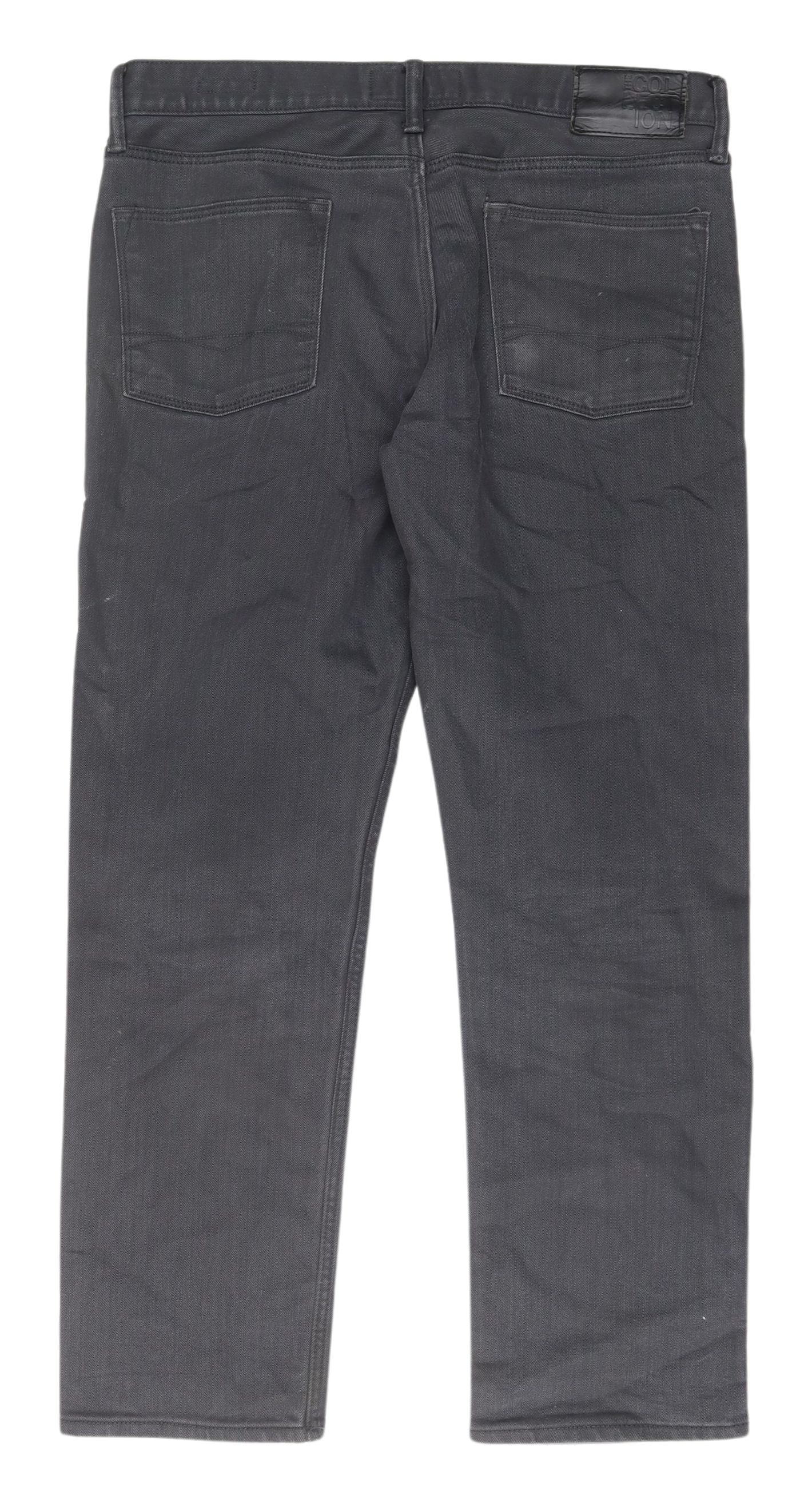 Debenhams Black Straight Fit Men's Jeans 34S