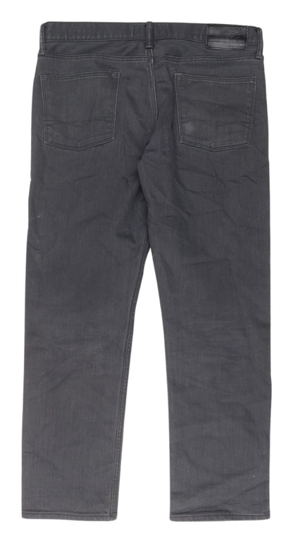 Debenhams Black Straight Fit Men's Jeans 34S