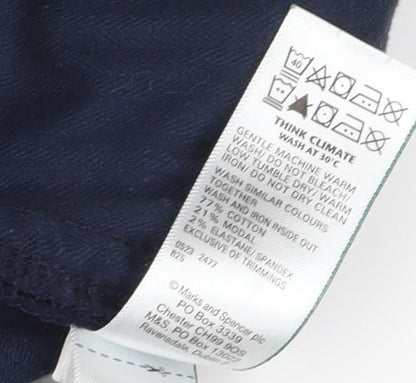 Marks & Spencer Men's Blue Corduroy Chinos 36L