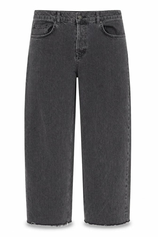 Front view of ASOS Women's Grey Straight Leg Jeans, size 36