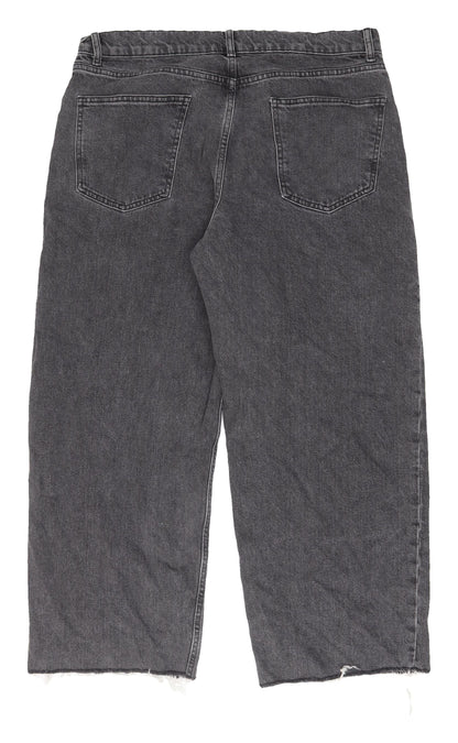 ASOS Women's Grey Straight Leg Jeans Size 36