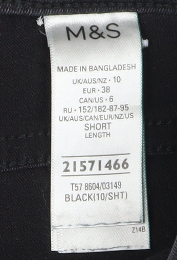 Womens UK Size 10 Marks and Spencer Slim Fit Jegging Black Jeans
