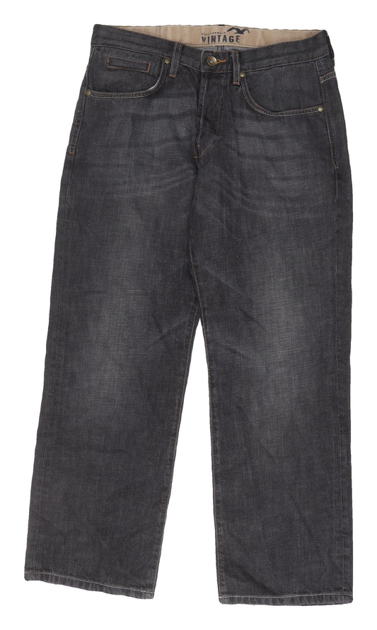 Marks and Spencer Men's Black Straight Jeans Size L