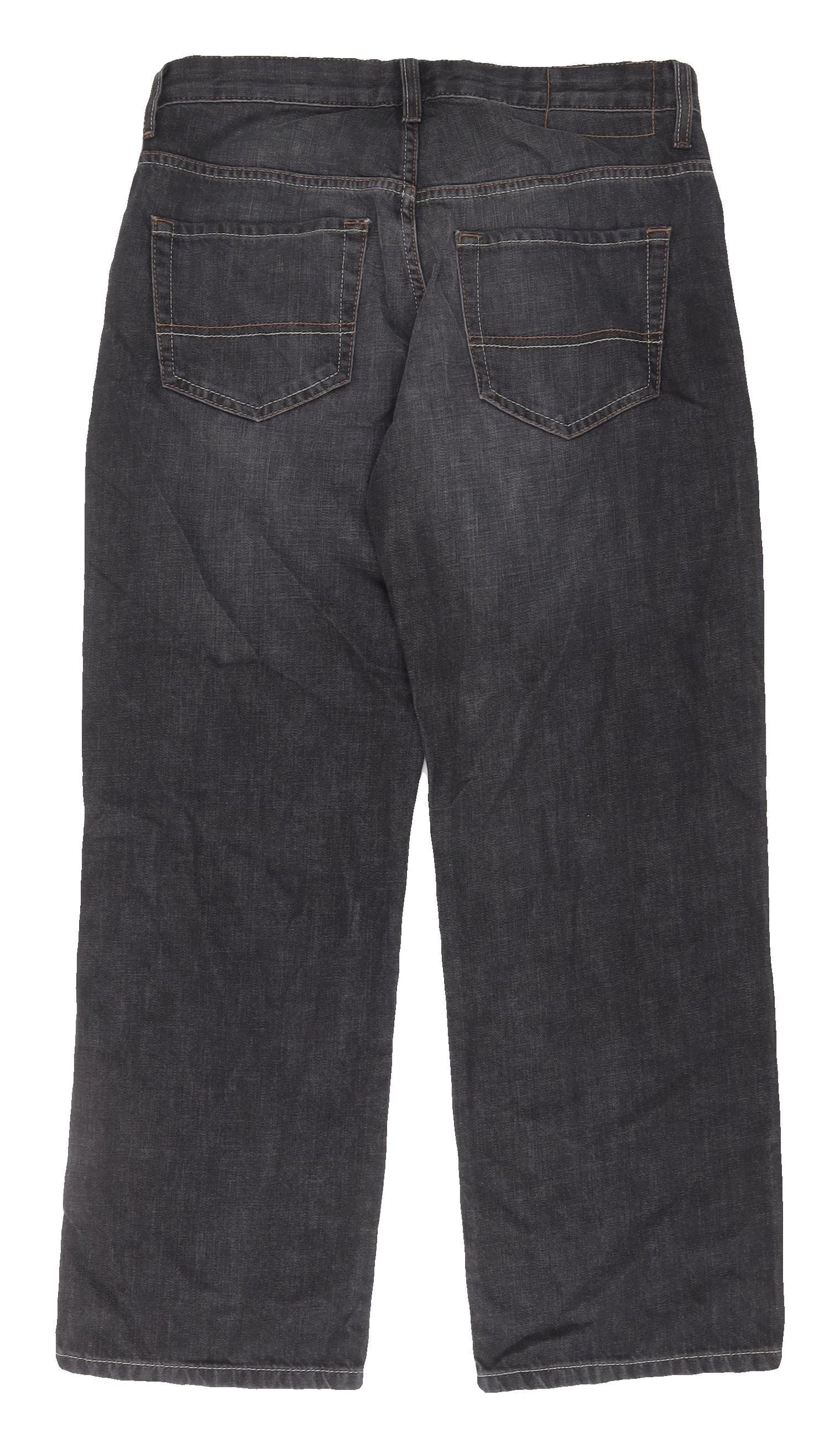 Marks and Spencer Men's Black Straight Jeans Size L