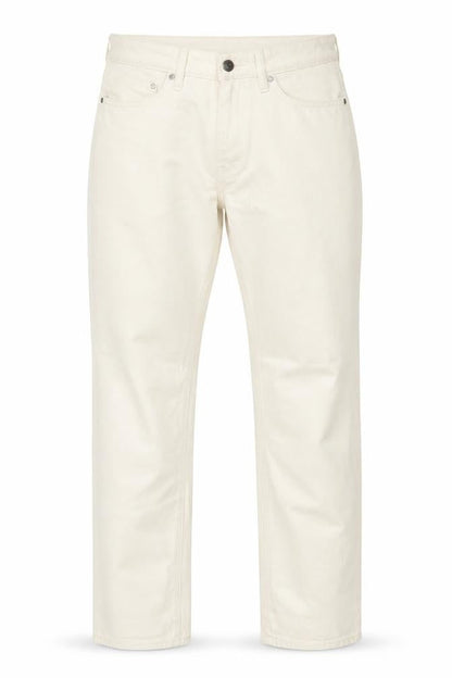 Mens UK Size 32 Marks and Spencer Regular Fit Straight Ivory Jeans