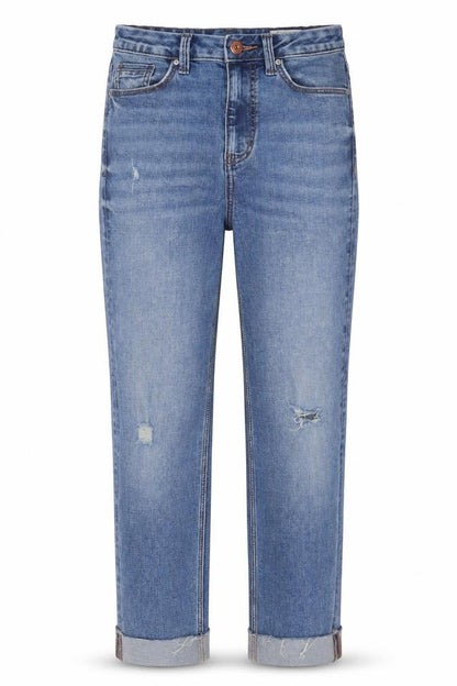 Womens UK Size S Marks and Spencer Regular Fit Straight Blue Jeans
