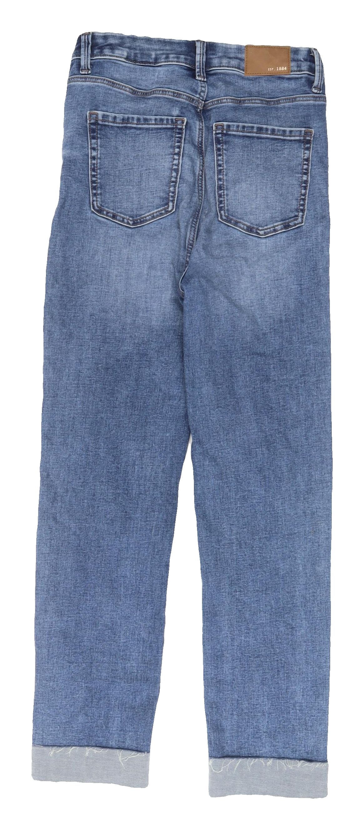 Womens UK Size S Marks and Spencer Regular Fit Straight Blue Jeans