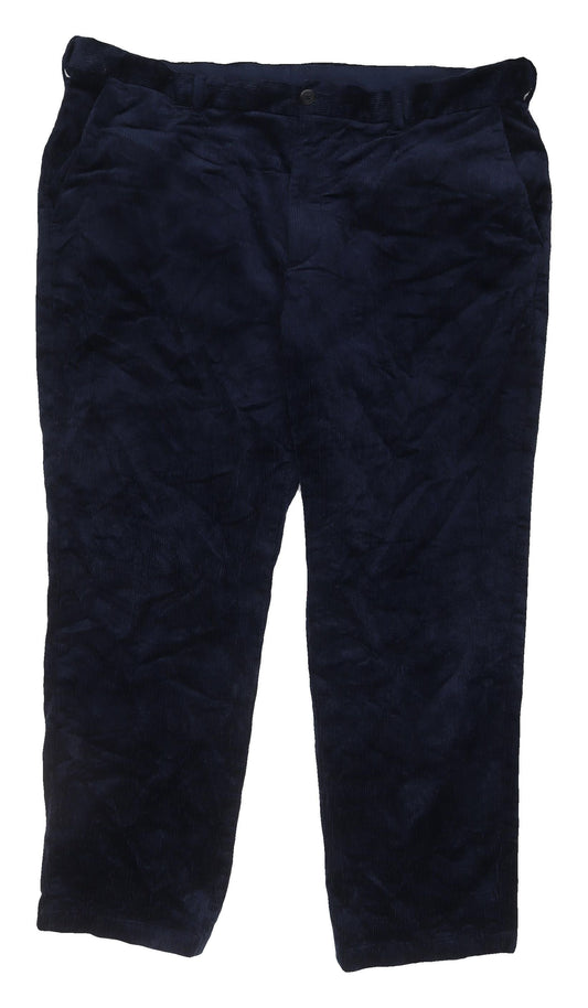 Marks & Spencer Men's Blue Corduroy Trousers Size 42
