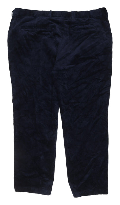 Marks & Spencer Men's Blue Corduroy Trousers Size 42