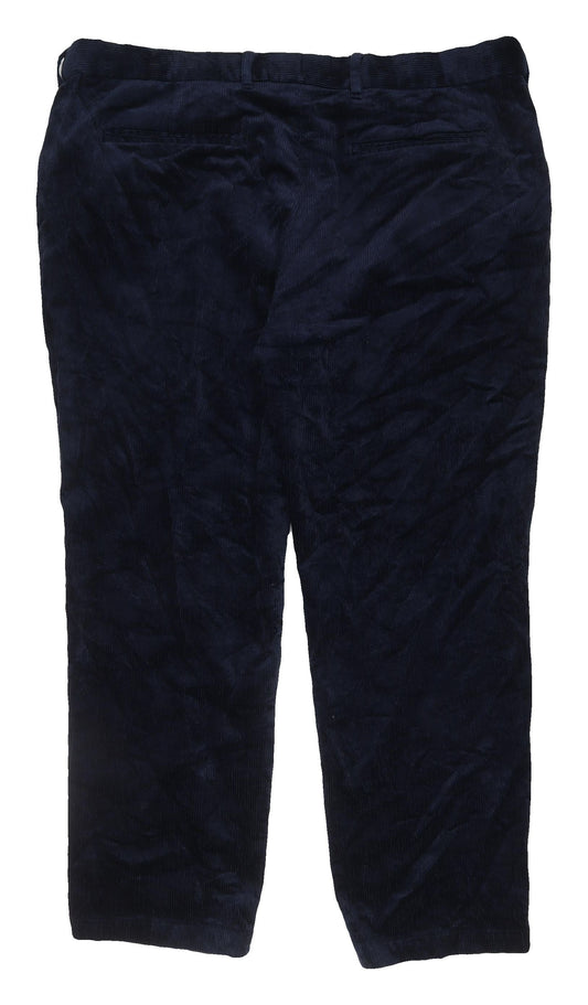 Marks & Spencer Men's Blue Corduroy Trousers Size 42