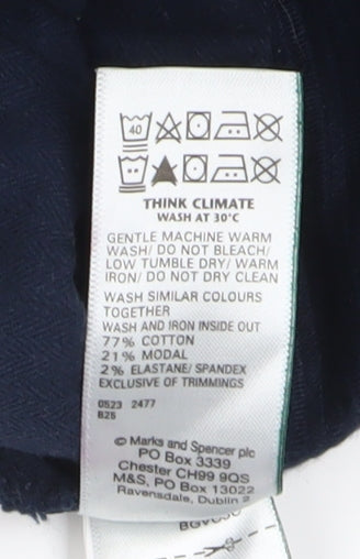 Marks & Spencer Men's Blue Corduroy Trousers Size 42