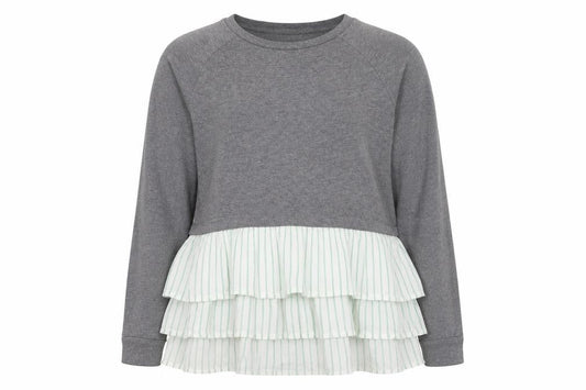 Noisy May Women's Grey Long Sleeve Top M