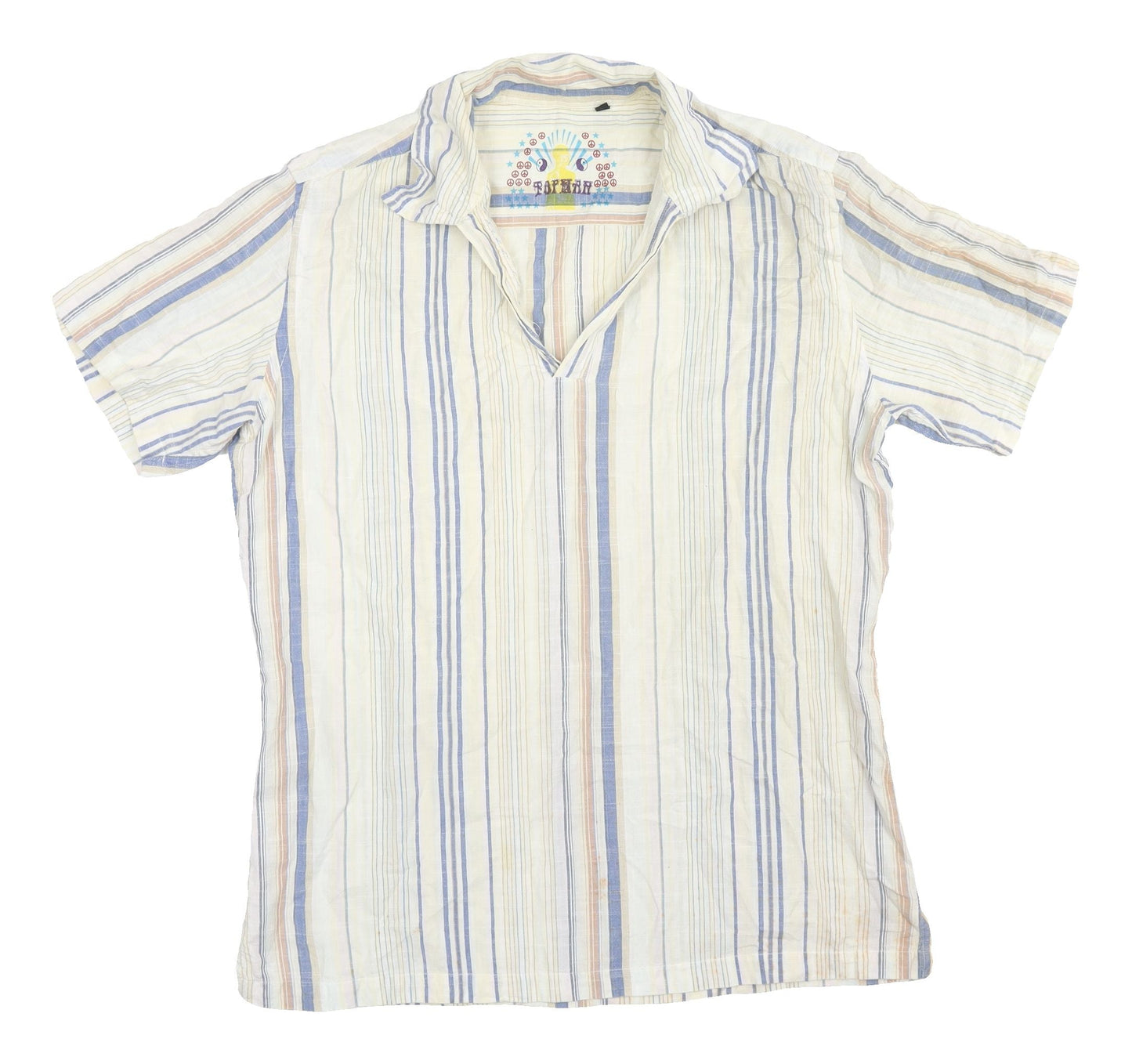 Unisex Adults UK Size M Topman Multicoloured Basic T-Shirt