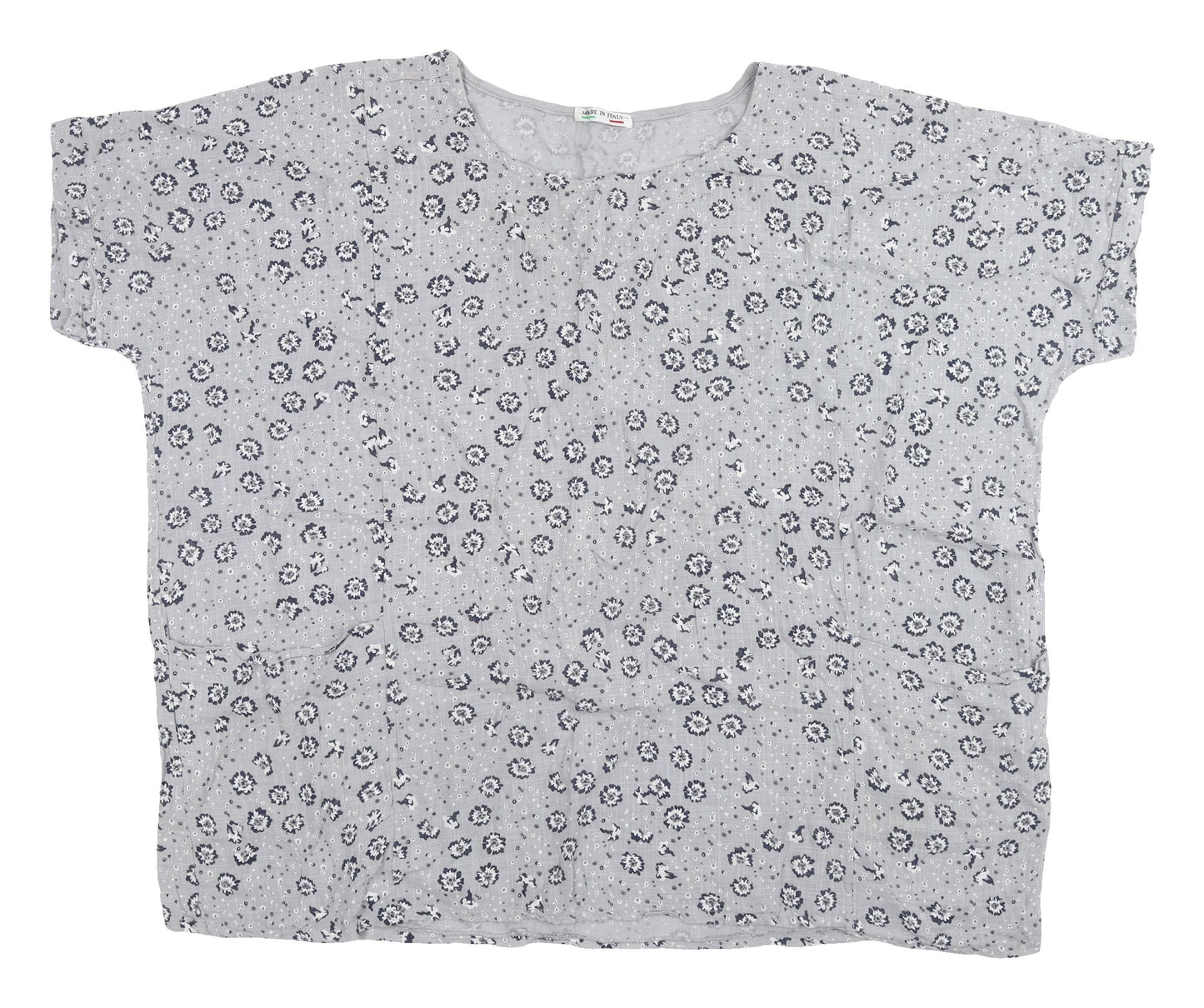Womens UK Size 12 Unknown Grey Basic Blouse