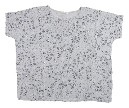 Womens UK Size 12 Unknown Grey Basic Blouse