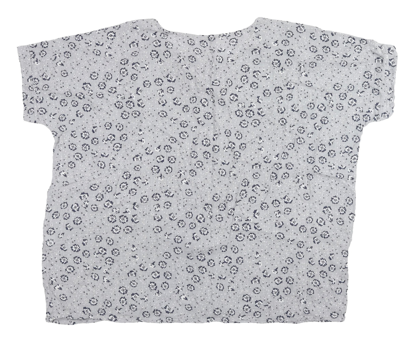 Womens UK Size 12 Unknown Grey Basic Blouse