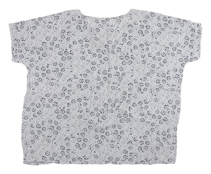Womens UK Size 12 Unknown Grey Basic Blouse