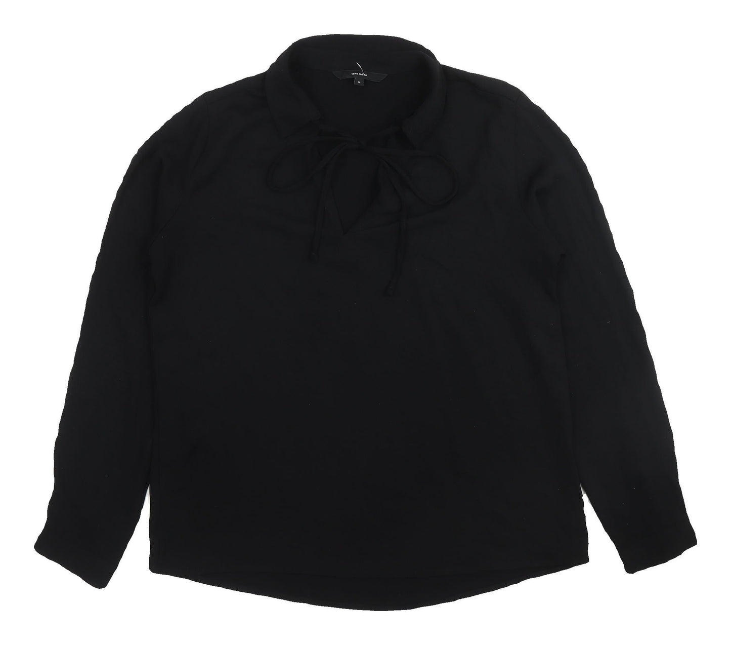 Womens UK Size M VERO MODA Black Basic Blouse