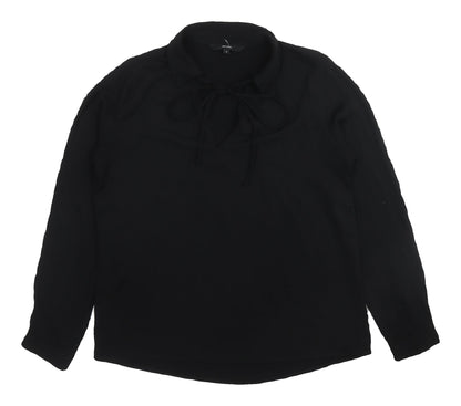 Womens UK Size M VERO MODA Black Basic Blouse