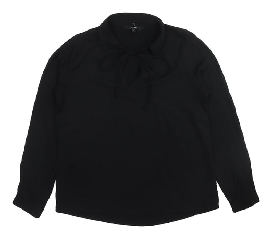 Womens UK Size M VERO MODA Black Basic Blouse