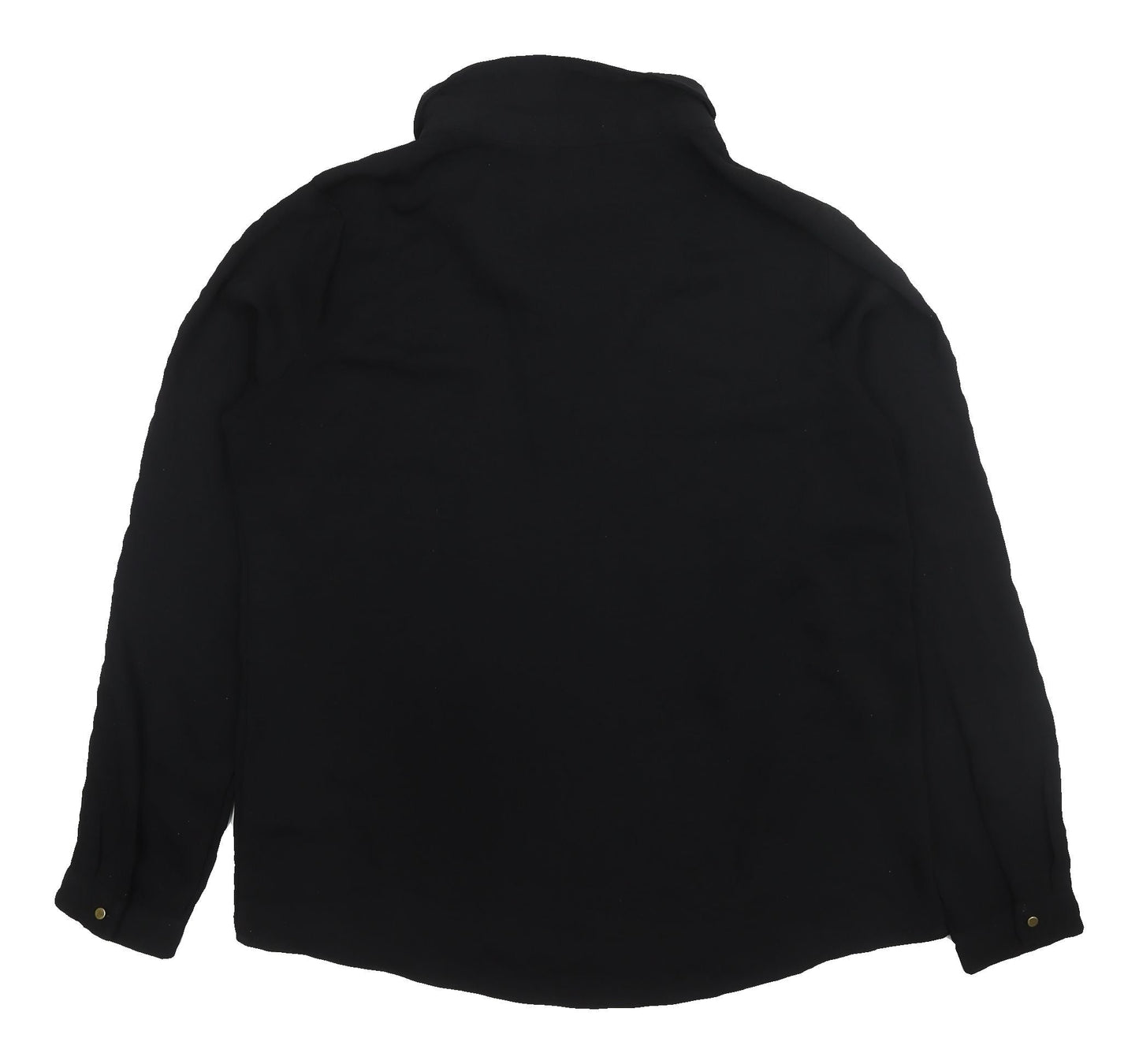 Womens UK Size M VERO MODA Black Basic Blouse