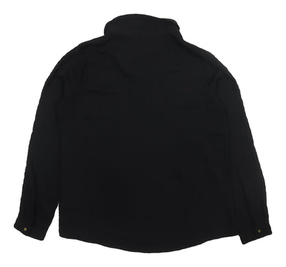 Womens UK Size M VERO MODA Black Basic Blouse