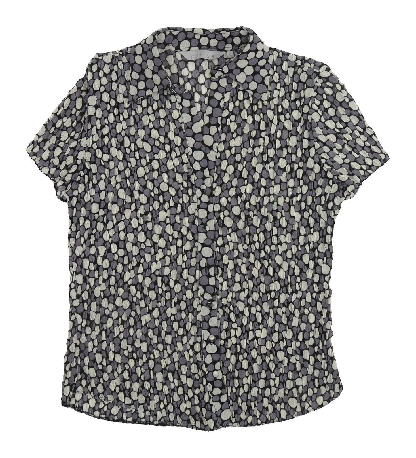 Womens UK Size 12 Per Se Grey  Blouse