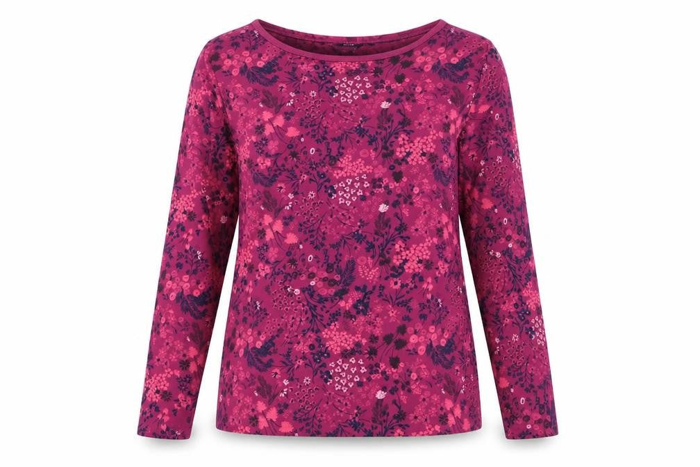 Womens UK Size S Isle Collection Pink Basic T-Shirt