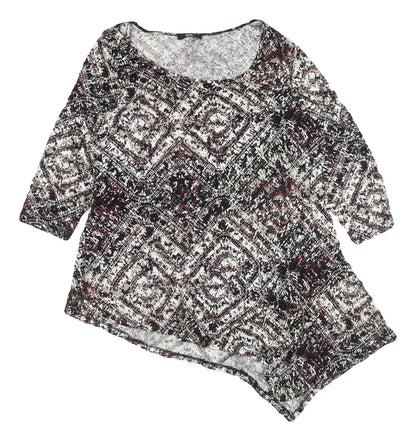 Womens UK Size 18 Marks and Spencer Multicoloured Asymmetric Blouse