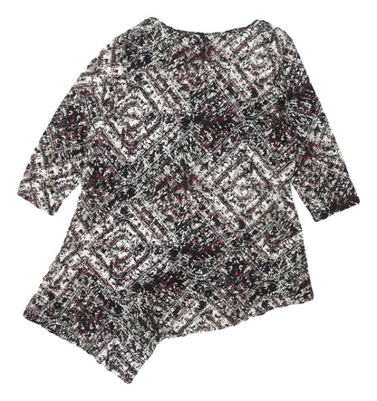 Womens UK Size 18 Marks and Spencer Multicoloured Asymmetric Blouse