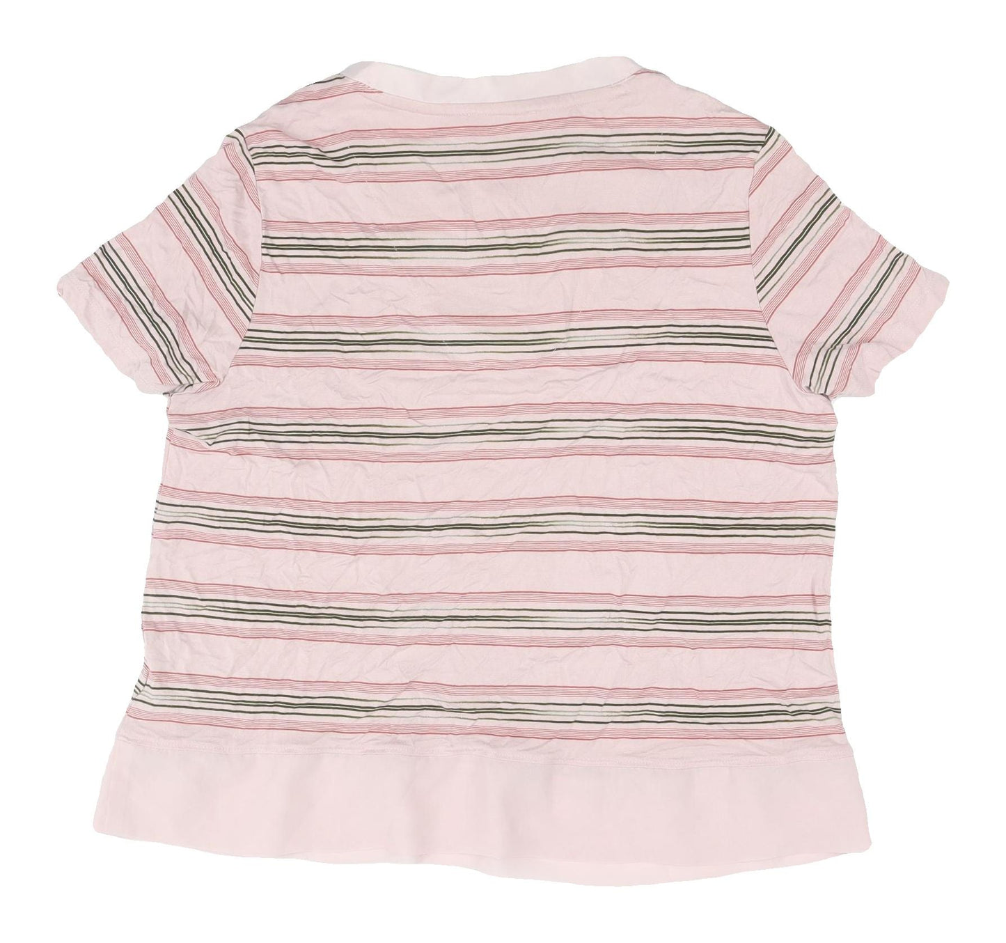 Womens UK Size 14 Marks and Spencer Pink Basic T-Shirt