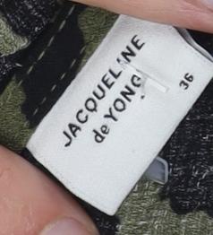 Jacqueline de Yong Women's Green Animal Print Dress, Size 8