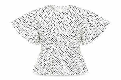 Womens UK Size 12 Topshop Multicoloured Ringer Blouse