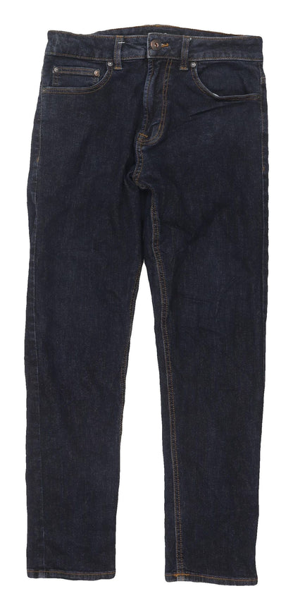 Next Women's Blue Straight Jeans, Size Short, 30 Waist