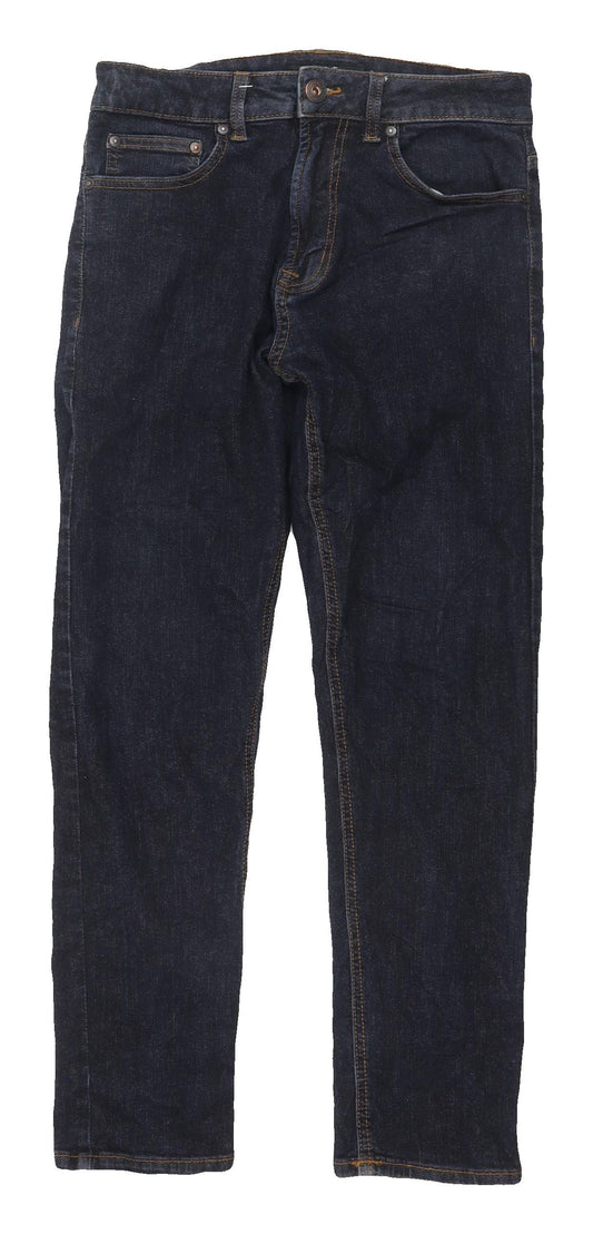 Next Women's Blue Straight Jeans, Size Short, 30 Waist