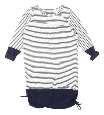 Next Women's Blue Striped T-Shirt Dress Size 8
