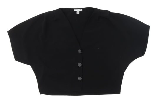 Womens UK Size 6 Topshop Black Kimono Blouse