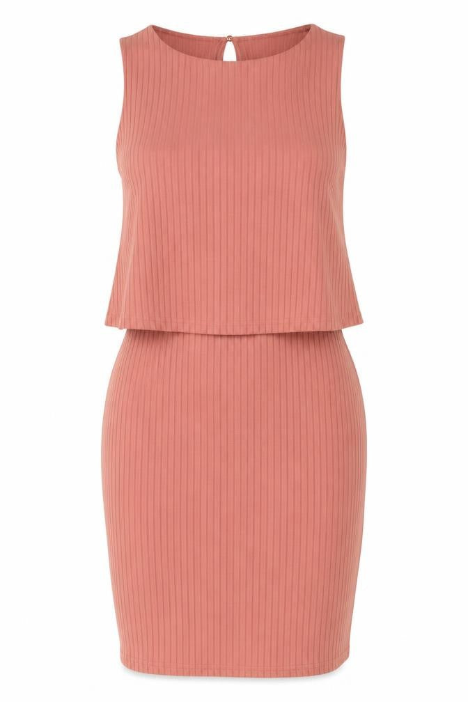 River Island Pink Sheath Dress Size 8 Women's Sleeveless