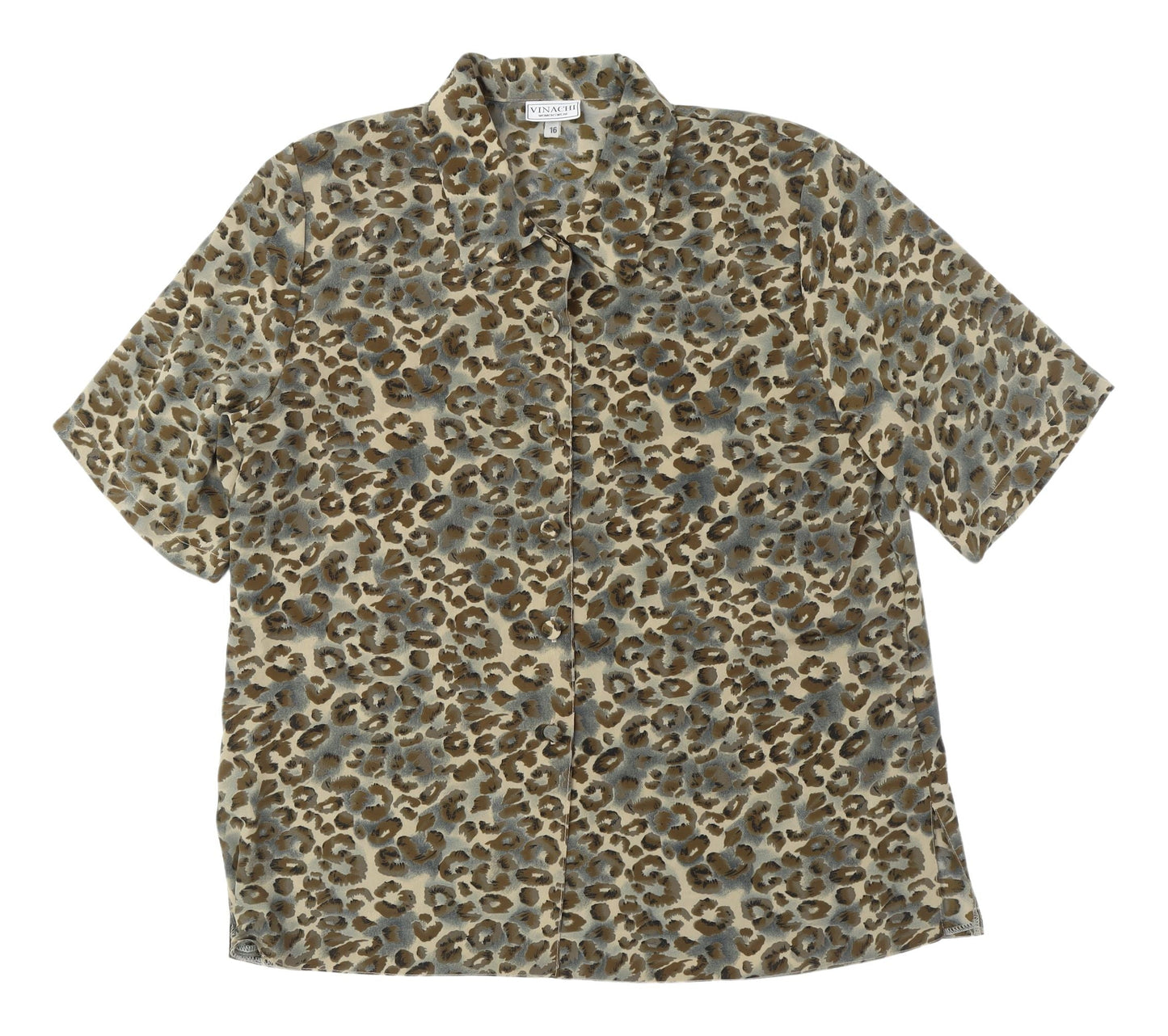 Vinachi Women's Multicoloured Animal Print Shirt