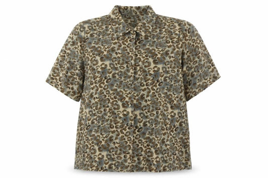 Vinachi Women's Multicoloured Animal Print Shirt