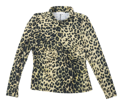 Womens UK Size M Warehouse Multicoloured Basic Button-Up