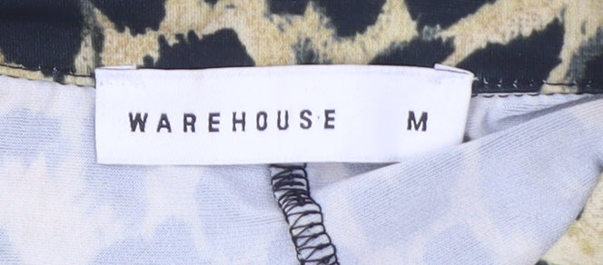 Womens UK Size M Warehouse Multicoloured Basic Button-Up