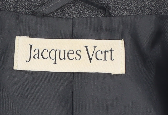 Jacques Vert Women's Grey Mid-Length Coat - Size 12