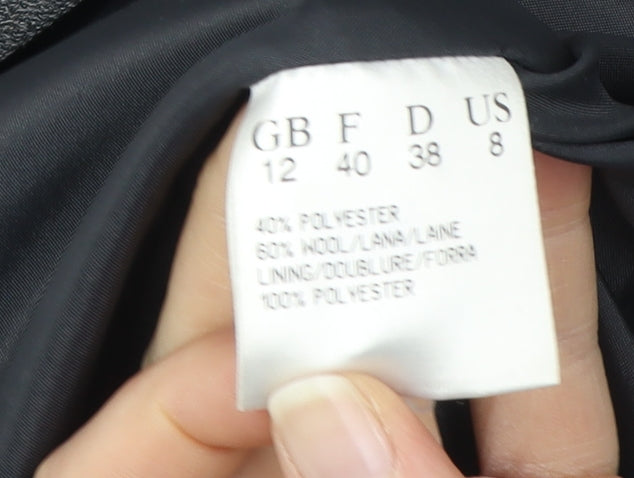 Jacques Vert Women's Grey Mid-Length Coat - Size 12