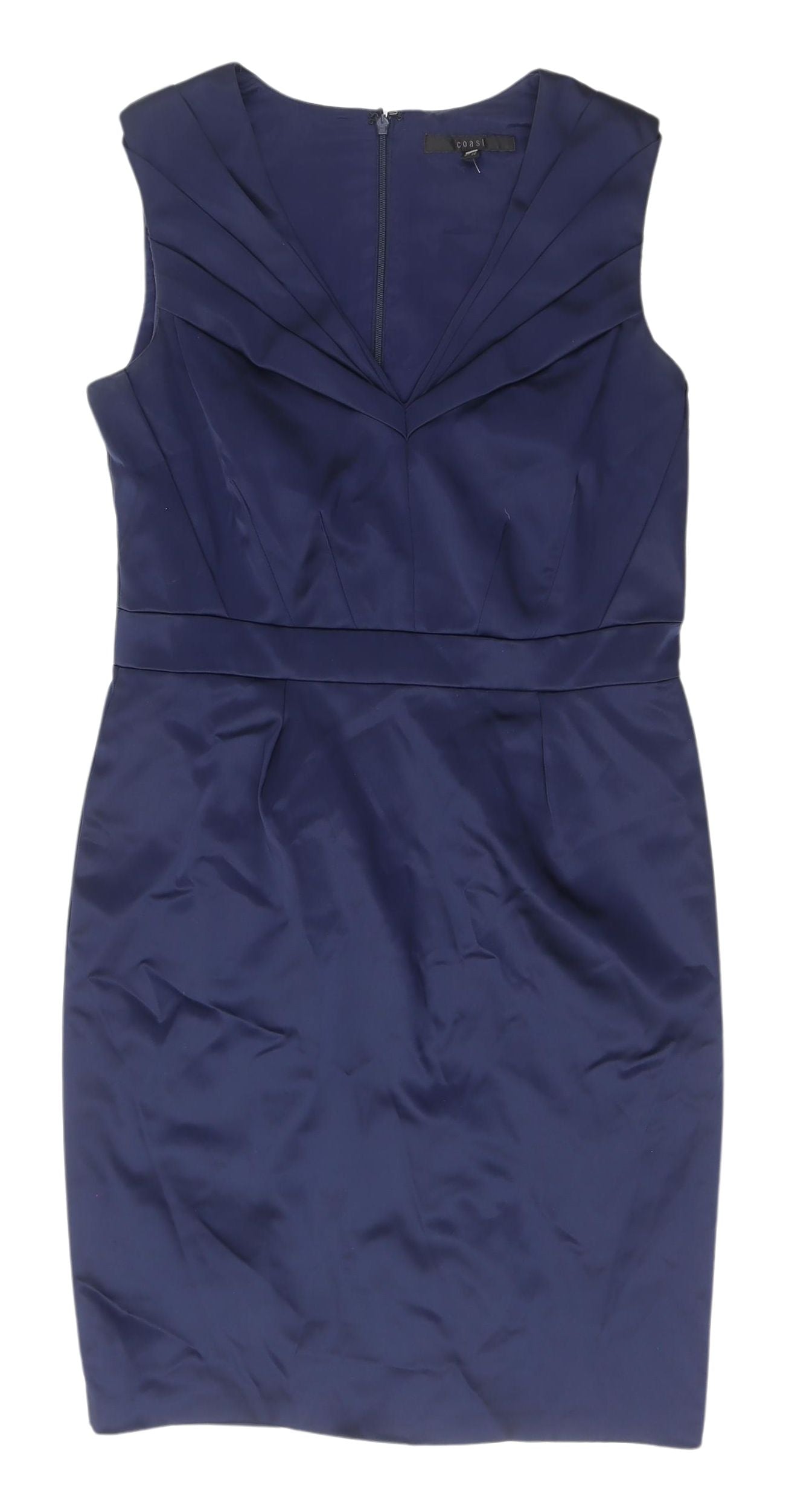 Coast Women's Blue Sleeveless Sheath Dress - Size 12